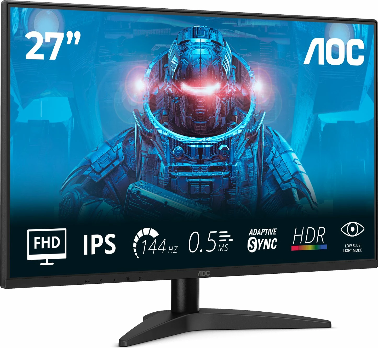 Monitor AOC 27B36X 27\" Full HD IPS 144Hz 0.5ms HDR10 Adaptive Sync VESA, zi