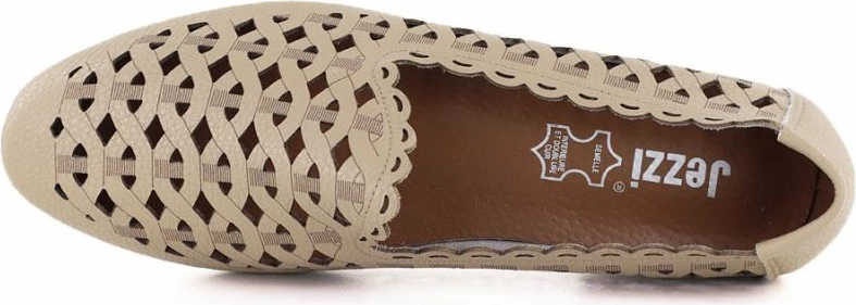 Këpucë lëkure për femra Jezzi OL50-1, bezhë
