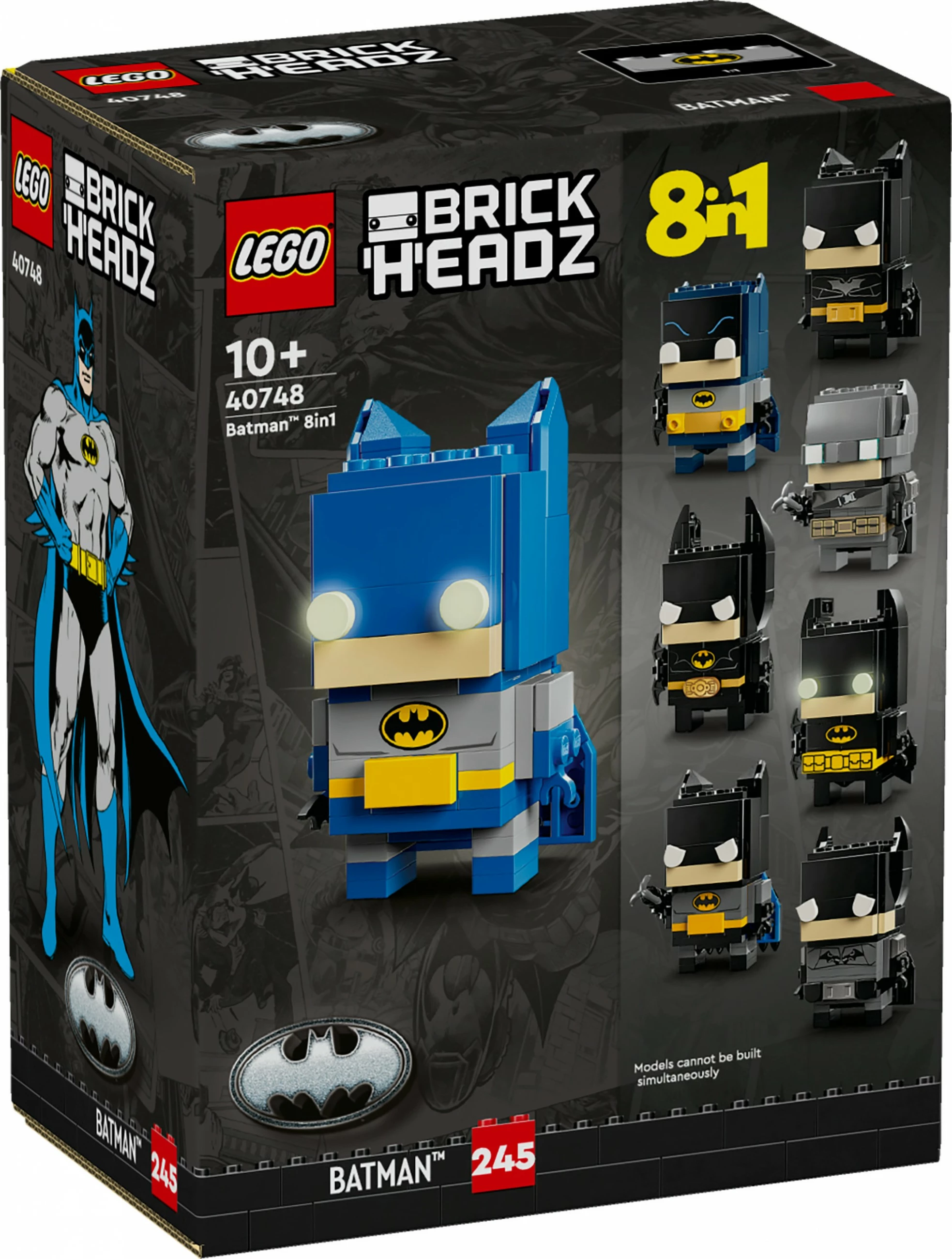 Set ndërtimi LEGO 40748, Batman 8in1, 325 pjesë, shumëngjyrësh