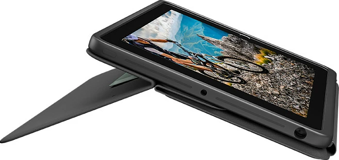 Mbështjellës me tastierë Logitech Rugged Folio, Graphite