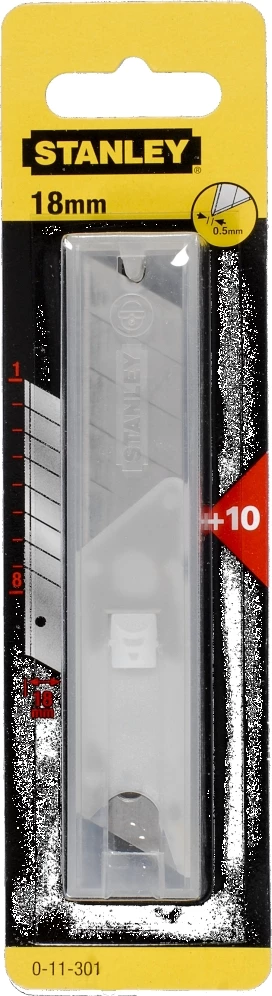 Rezilo Stanley 0-11-301 18mm, 7 segmente, 10 copë