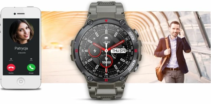 Smartwatch Giewont, gri