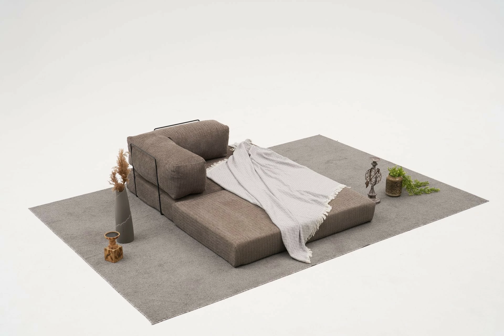 Divan 2-vendësh Atelier del Sofa, Comfort, ngjyrë gri v2