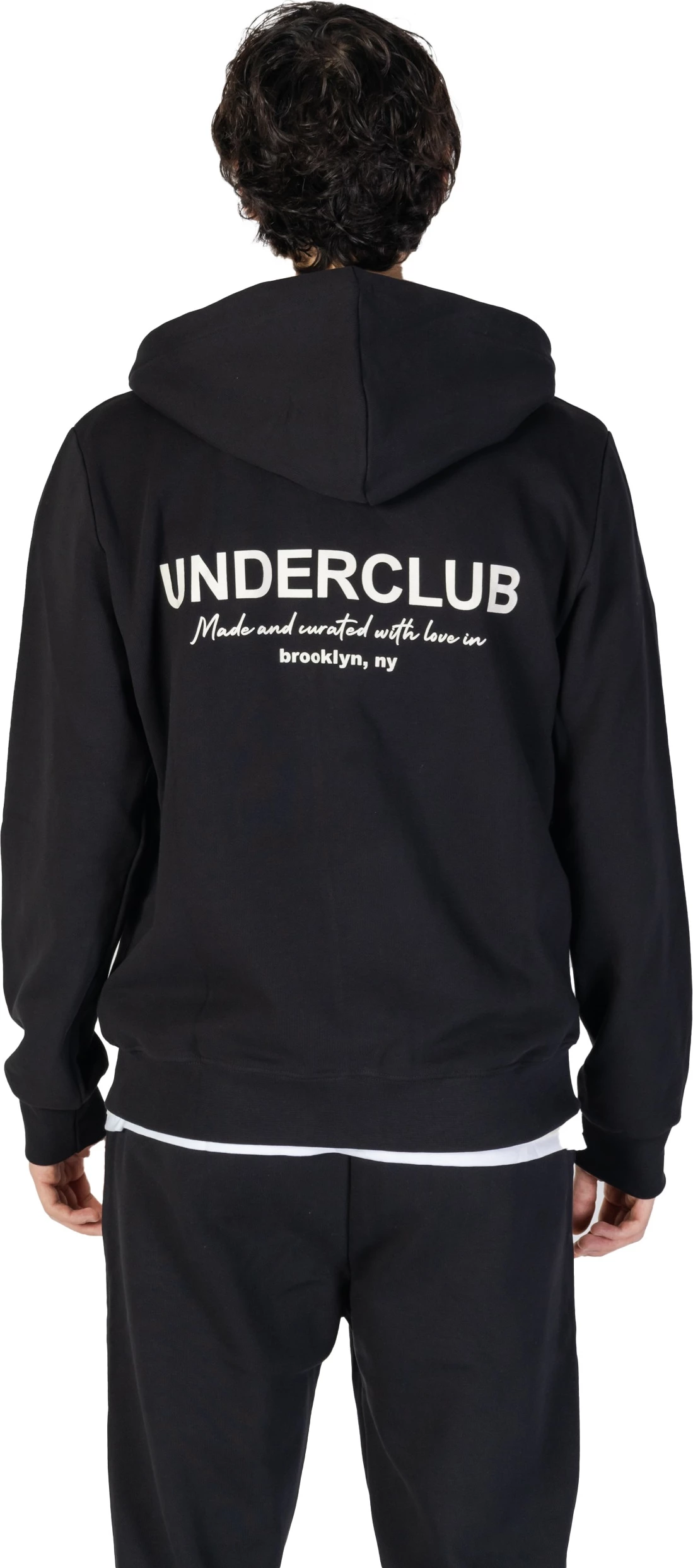 Duks me kapuç për meshkuj Underclub 24IUC80179, i zi [Madhësia: XS]
