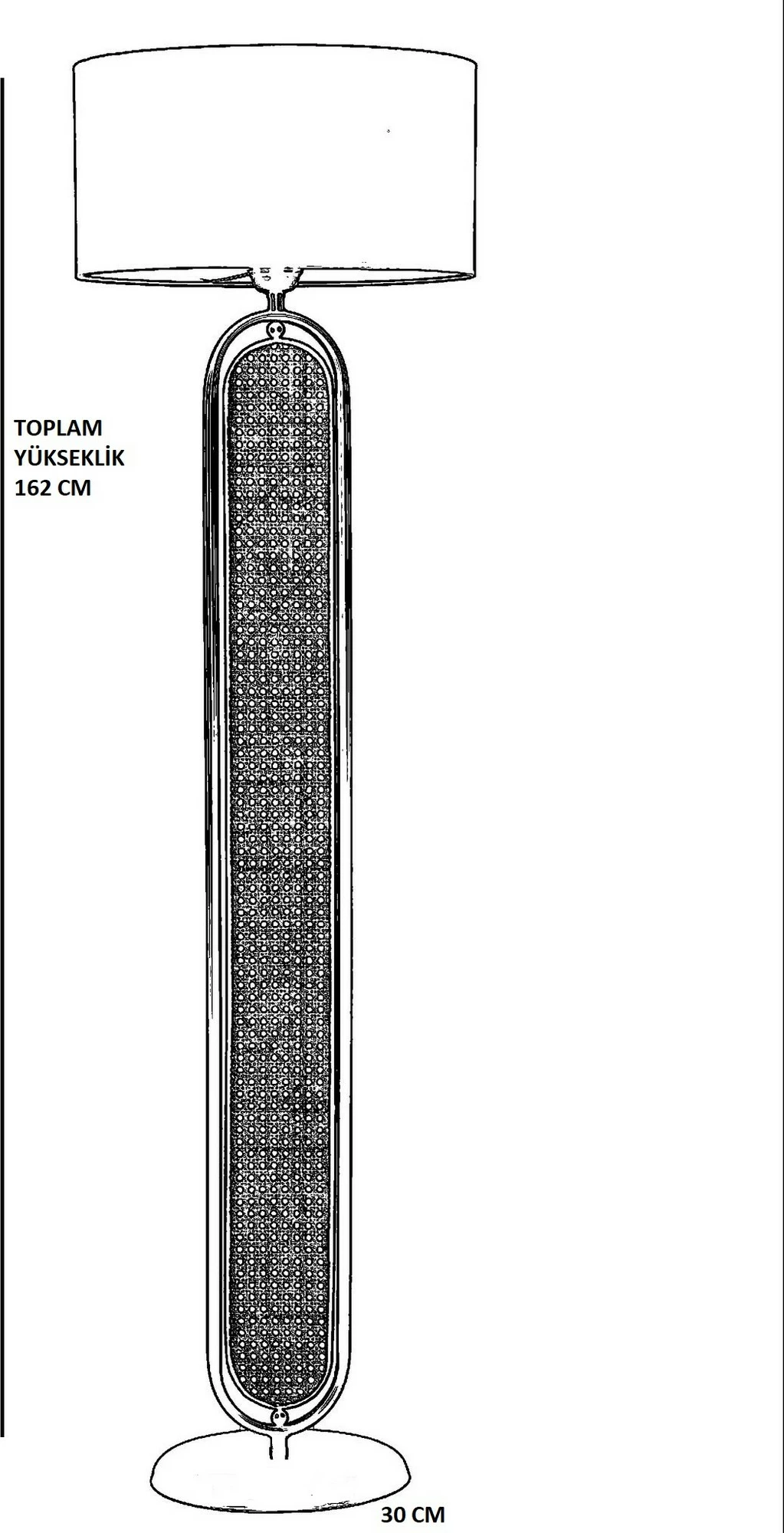 Llambë dyshemeje Opviq, 8741-6, e zezë dhe gri