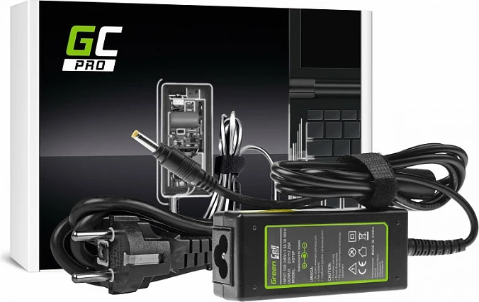 Adapter rryme për laptop Green Cell PRO 45W 20V 2.25A, për Lenovo IdeaPad/Yoga, i zi