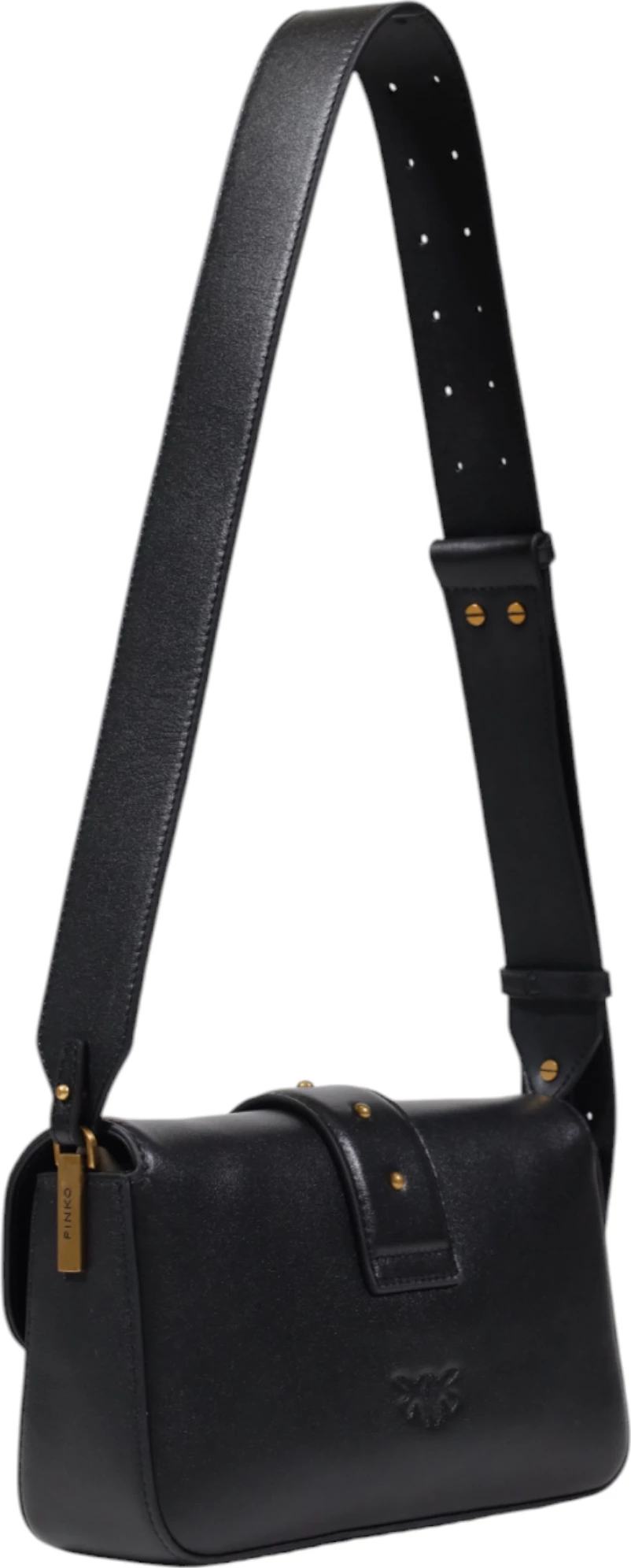 Çantë shpatulle Pinko Love One Mini Slouchy FL 104340 A0QO, e zezë