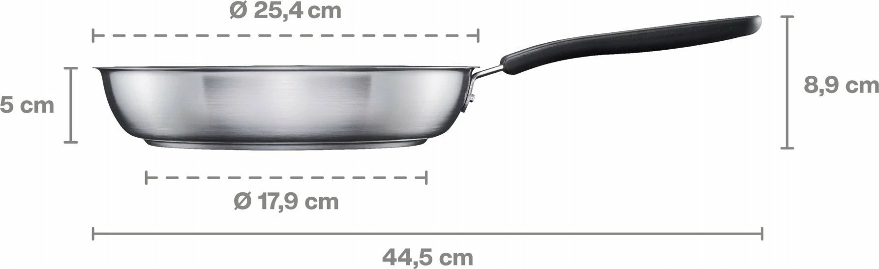 Tigan skuqjeje Fiskars Functional 1072310 24 cm, veshje qeramike, argjend