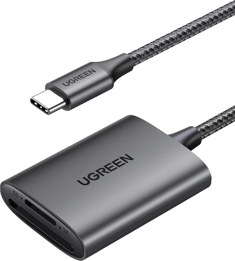 Lexues kartelash UGREEN CM401, USB-C, 5Gb/s, Gri