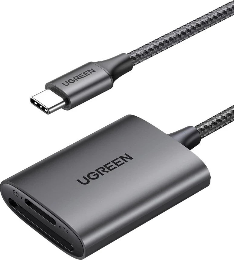 Lexues kartelash UGREEN CM401, USB-C, 5Gb/s, Gri