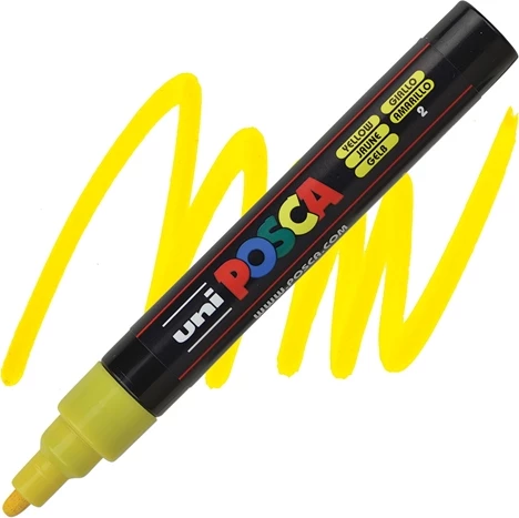 Marker Uni-pc-5m Posca i verdhë