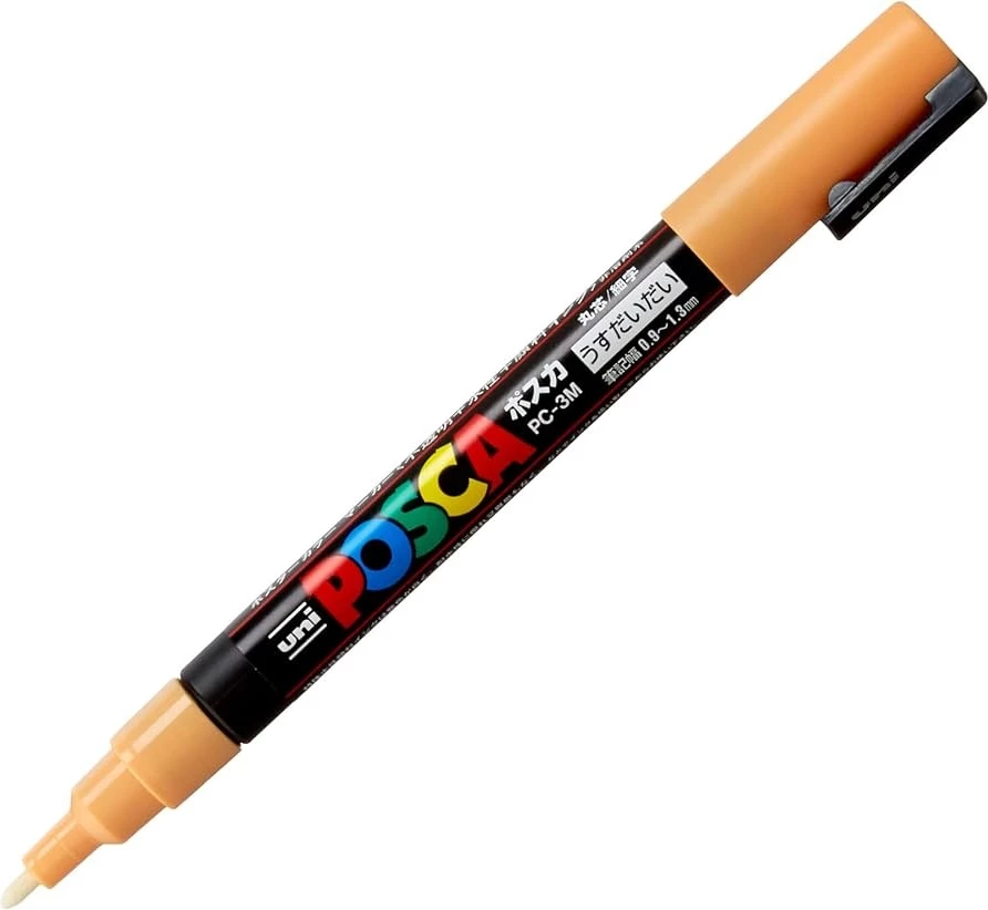 UNI POSCA PC-3M Marker – Light Orange (Portokalli e Çelët)