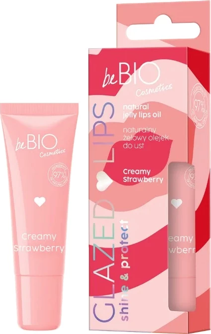 Vaj për buzë për femra BeBio Ewa Chodakowska Glazed Lips Creamy Strawberry, 10ml