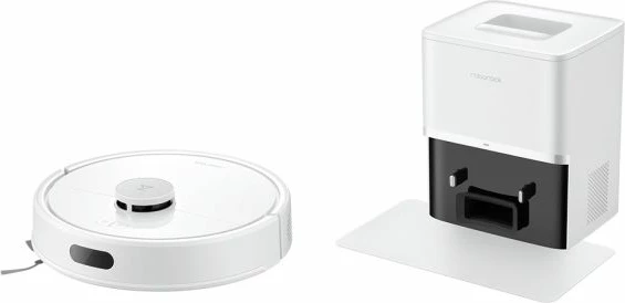 fshesë robotike Roborock Q7 BF+ 8000 Pa me stacion vetëzbrazës, depo uji 280 ml, e bardhë