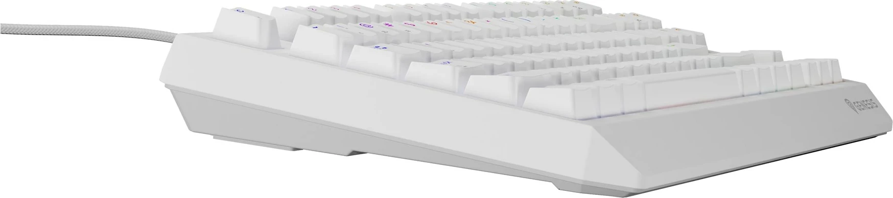 Tastierë mekanike GENESIS Thor 230 TKL, QWERTY, US English, RGB, e bardhë