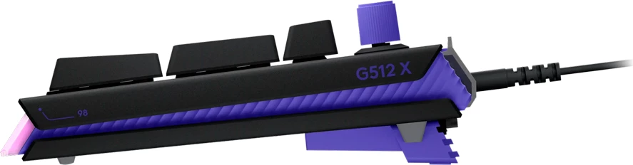 Tastierë gaming Logitech G512 X 98 me kabllo, RGB, switch linear, USB-C, US INT'L, e zezë