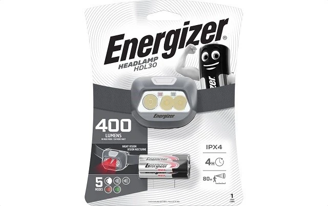 Dritë koke Energizer HDL30 3AAA 400 LM, Gri