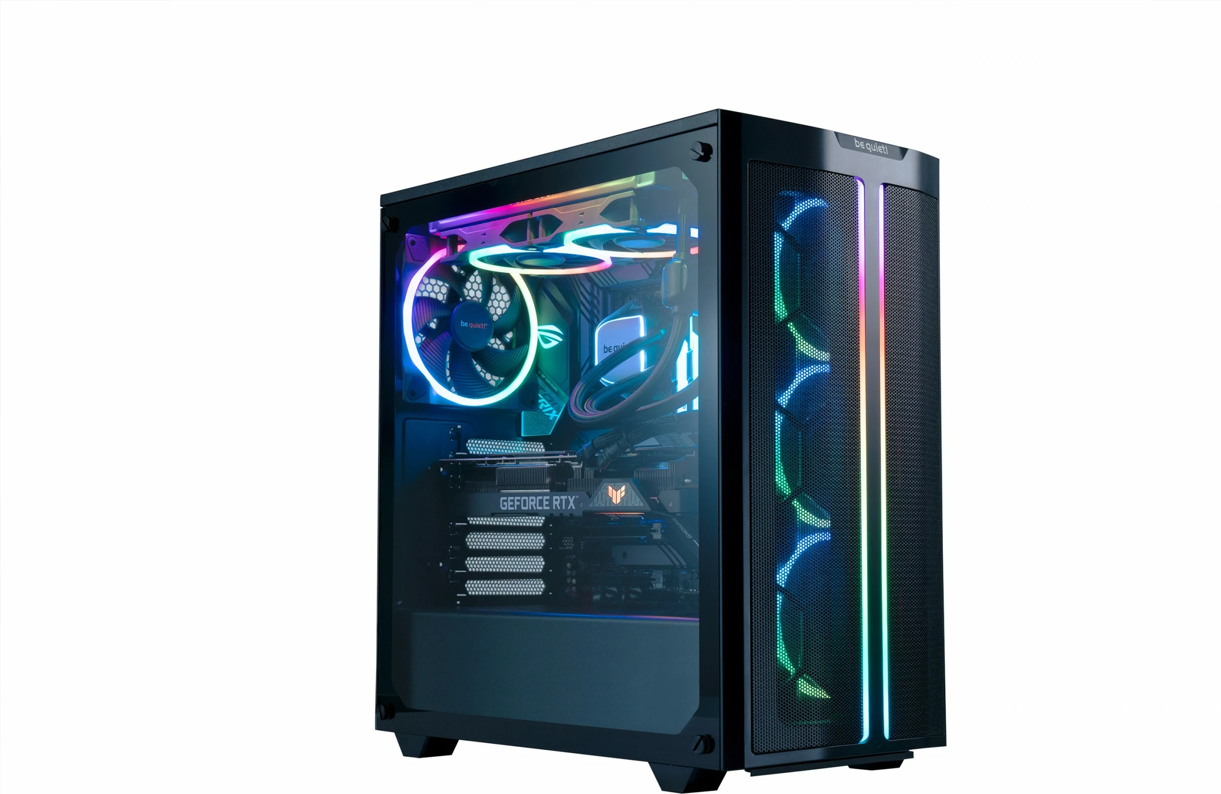 Ventilatorë kasë Be Quiet! LIGHT WINGS 140mm PWM ARGB triple-pack, zi