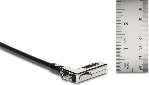 Kensington kabllo sigurie për laptop, Kombinim, 1.8m, NanoSaver, zi, metalik