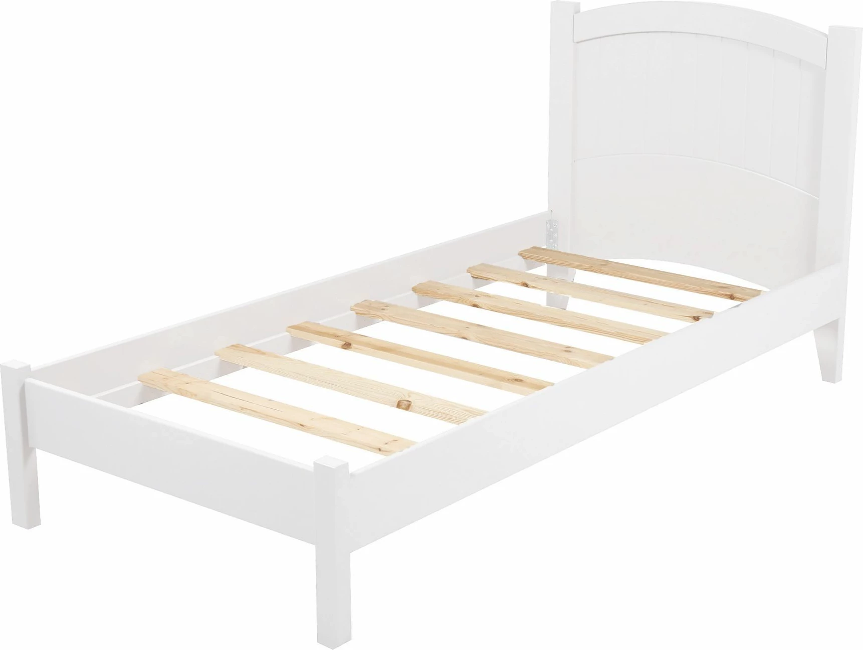 Krevat dopio Skye Decor, stil modern country, i bardhë, 160x200