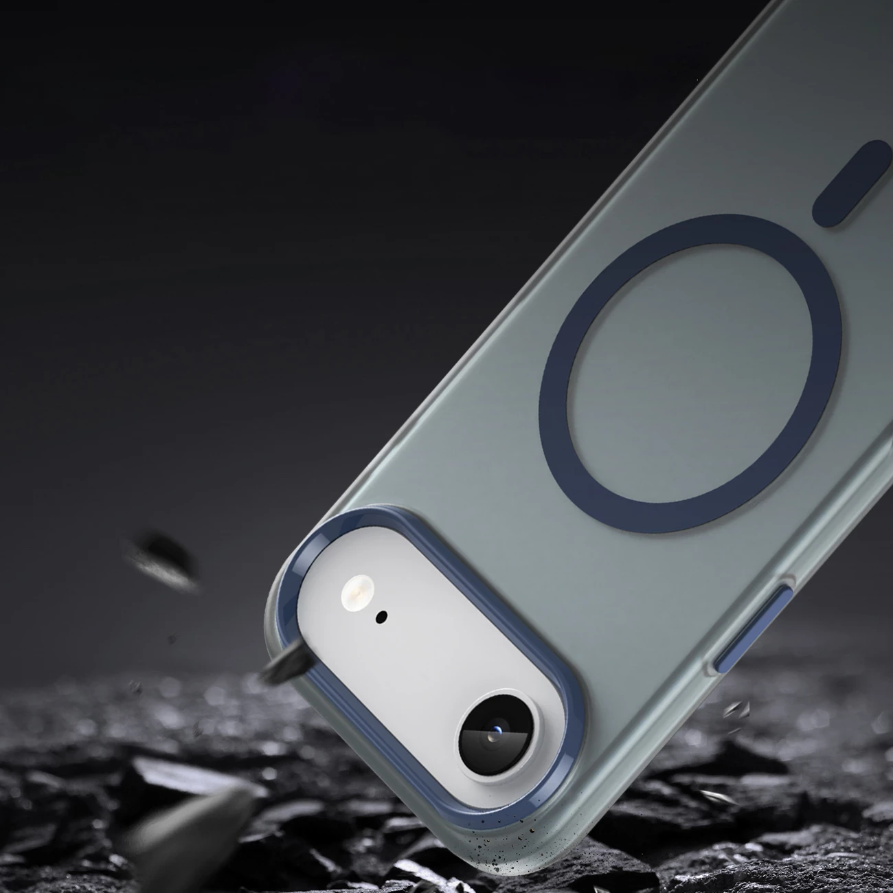Mbështjellës Hurtel për iPhone 17 Air, MagSafe, TPU/PC, Blu mat