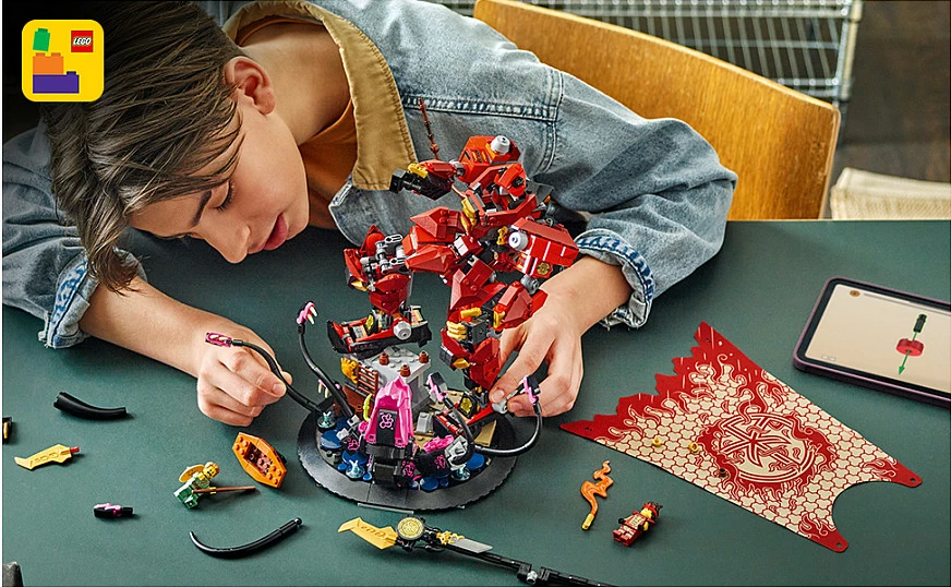 Set ndërtimi LEGO NINJAGO The Fire Knight Mech 71846, 996 copë, 14+, shumëngjyrësh