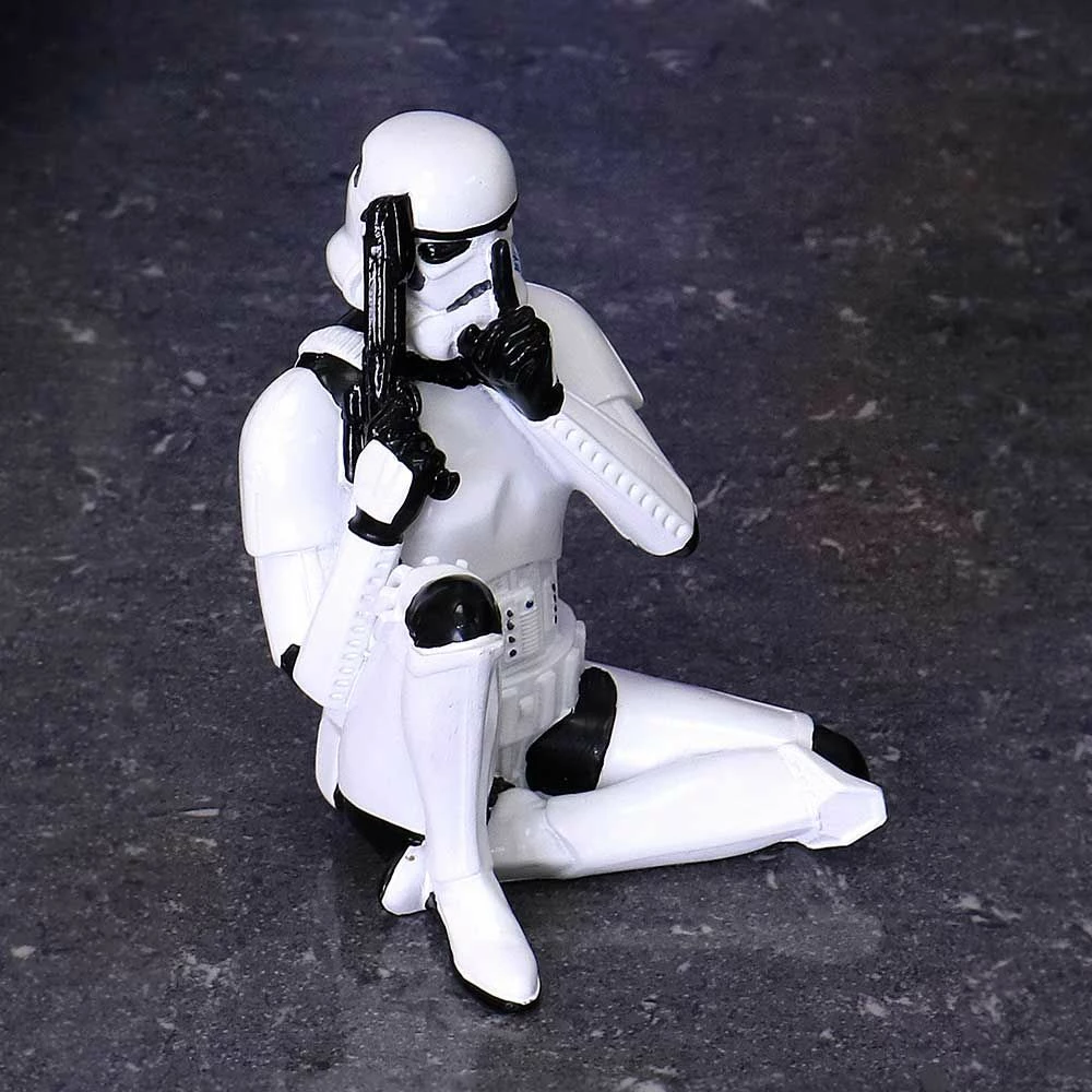 Figurinë koleksionuese NEMESIS NOW Star Wars Speak No Evil Stormtrooper 10 cm, e bardhë/zezë