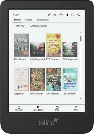 Ereader Tolino shine color 16GB, 6 inch, E Ink Carta, i zi