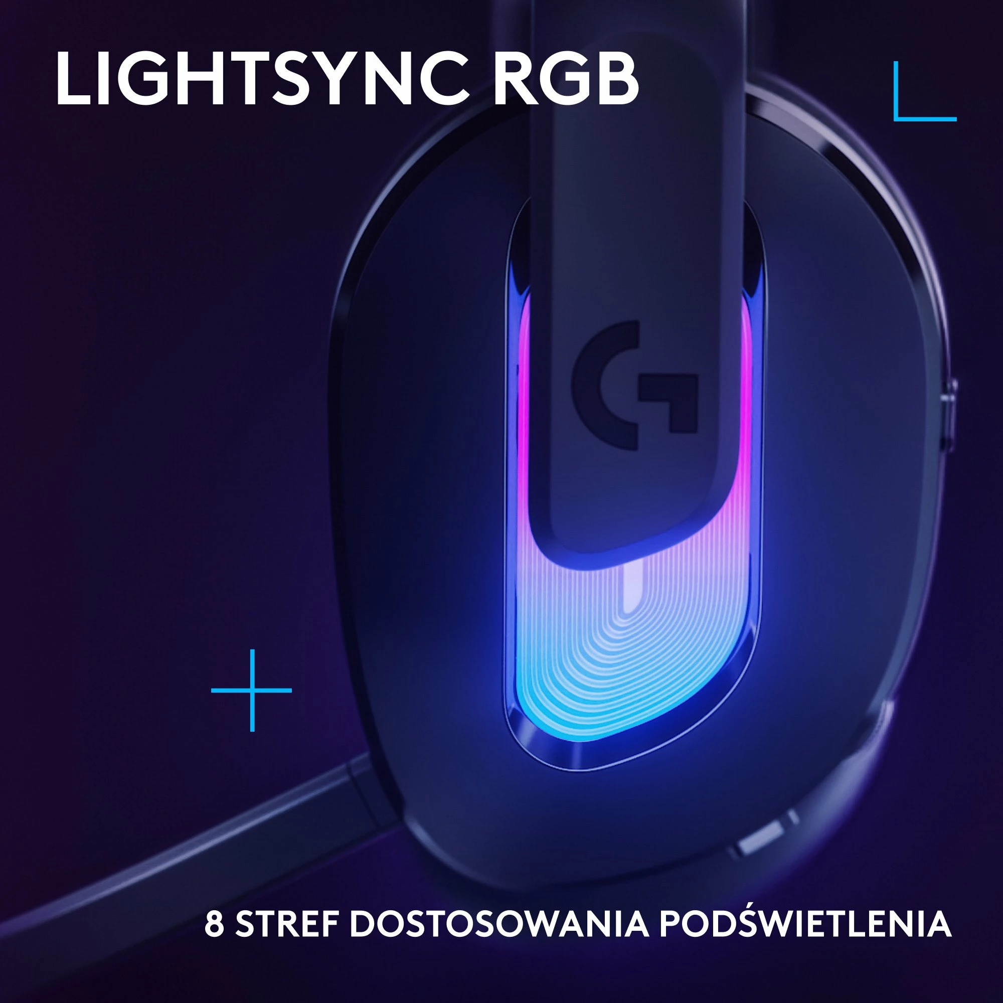 Kufje gaming Logitech G522 LIGHTSPEED 981-001544, pa tela, RGB, USB/USB-C, Bluetooth, të zeza