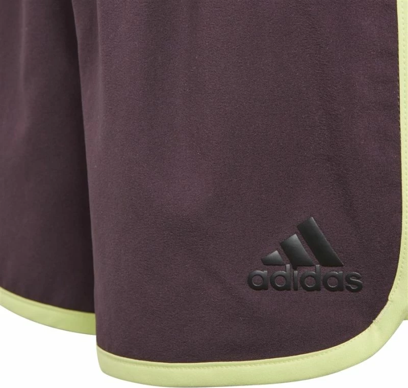 Shorce për vajza adidas, ngjyrë vjollcë [Madhësia: 164 cm]