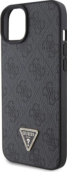 Mbështjellës Guess GUHCP15MP4TDSCPK për iPhone 15 Plus 6.7", Crossbody 4G Metal Logo, i zi
