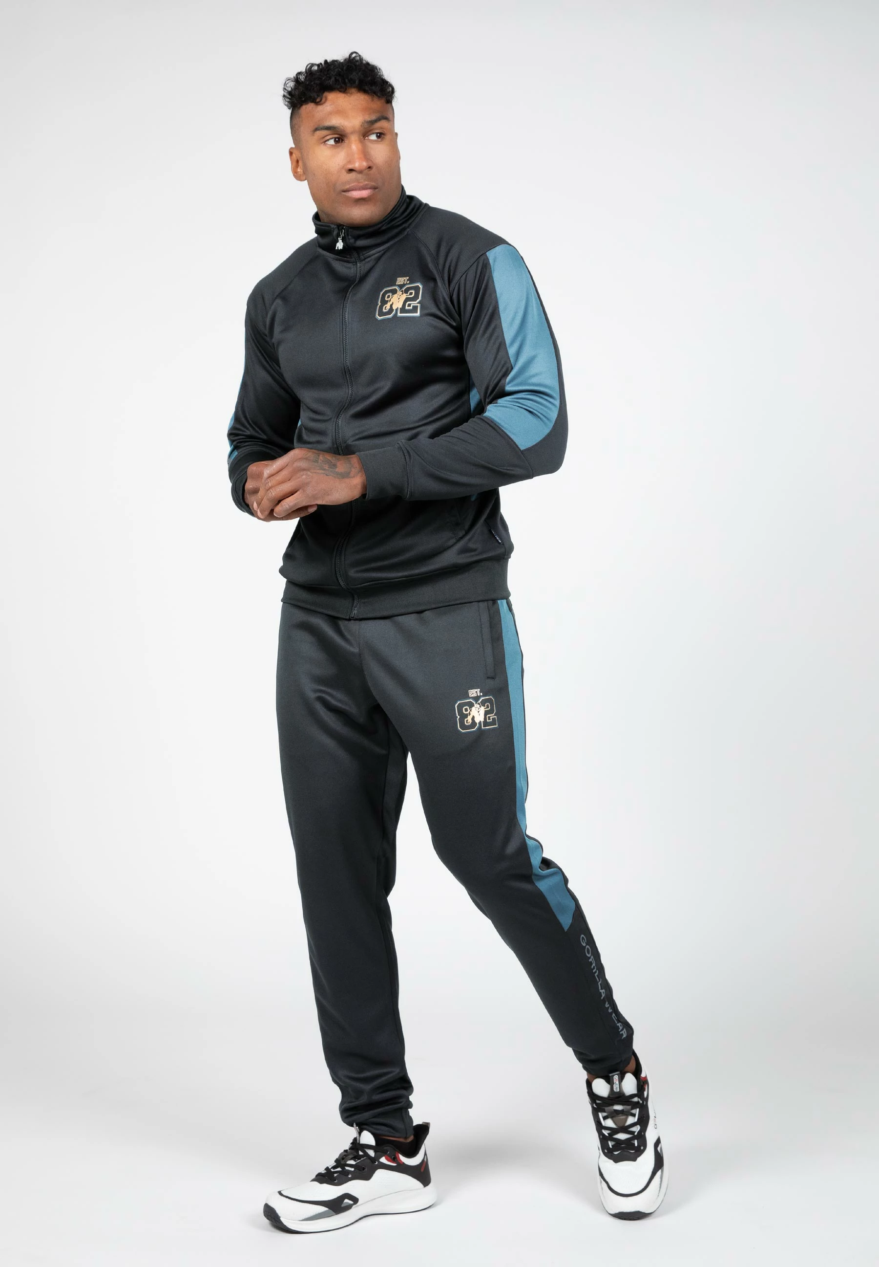 Pantallona Sportive Devon - Gri/Blu