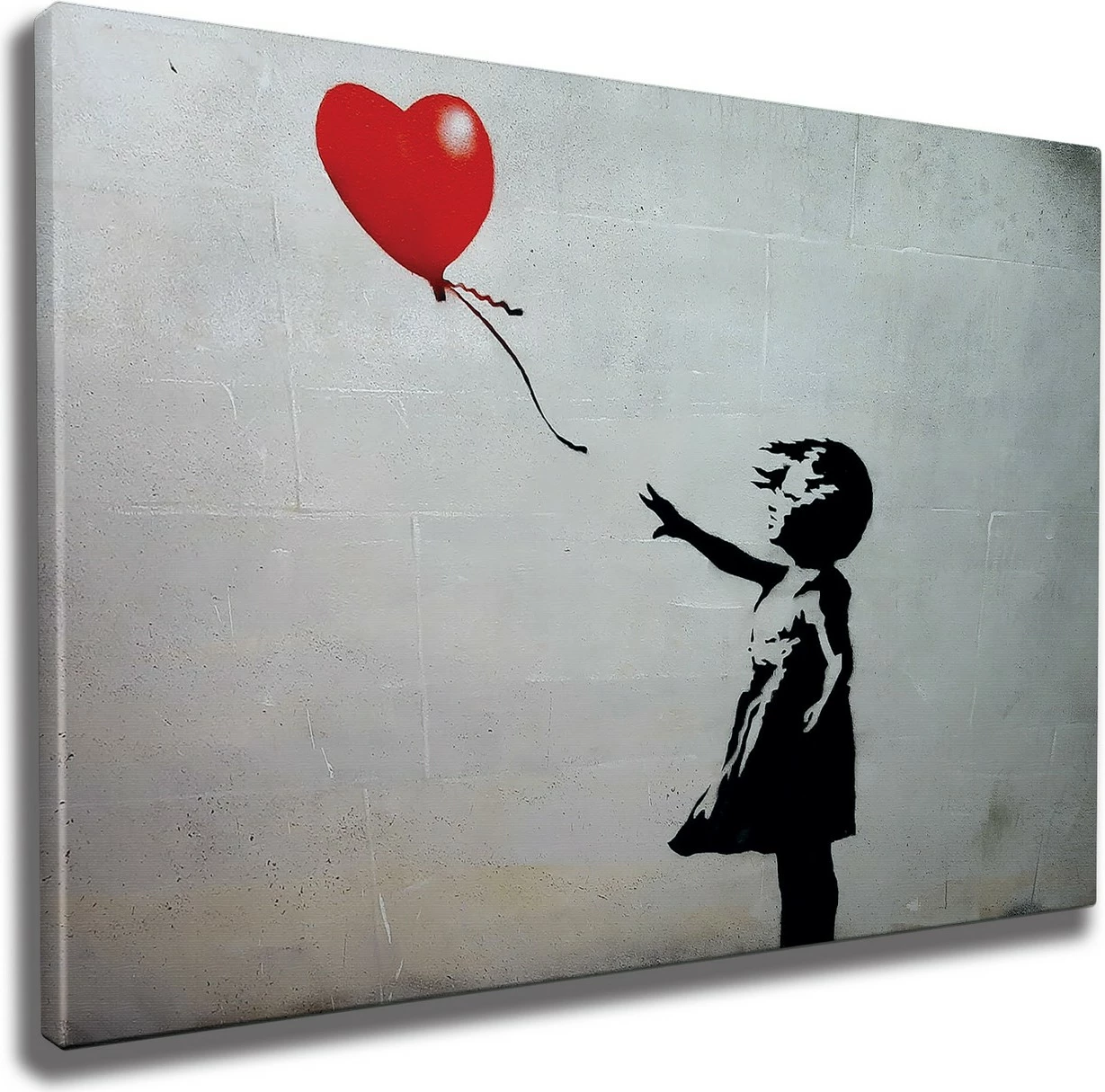 Pikturë dekorative në kanavacë, Girl with Balloon, shumëngjyrëshe, WY06, 70x100cm
