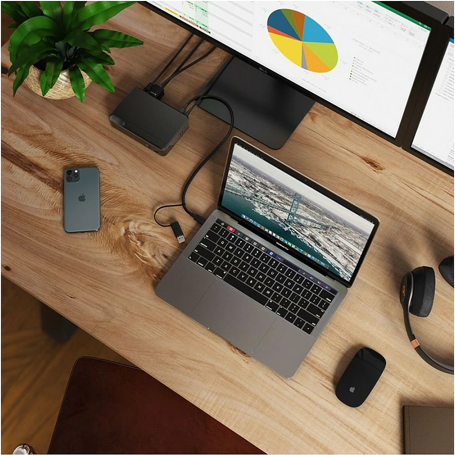 Docking station ALOGIC Universal Twin HD USB-C & USB-A, 85W, 2x HDMI, RJ-45, e zezë