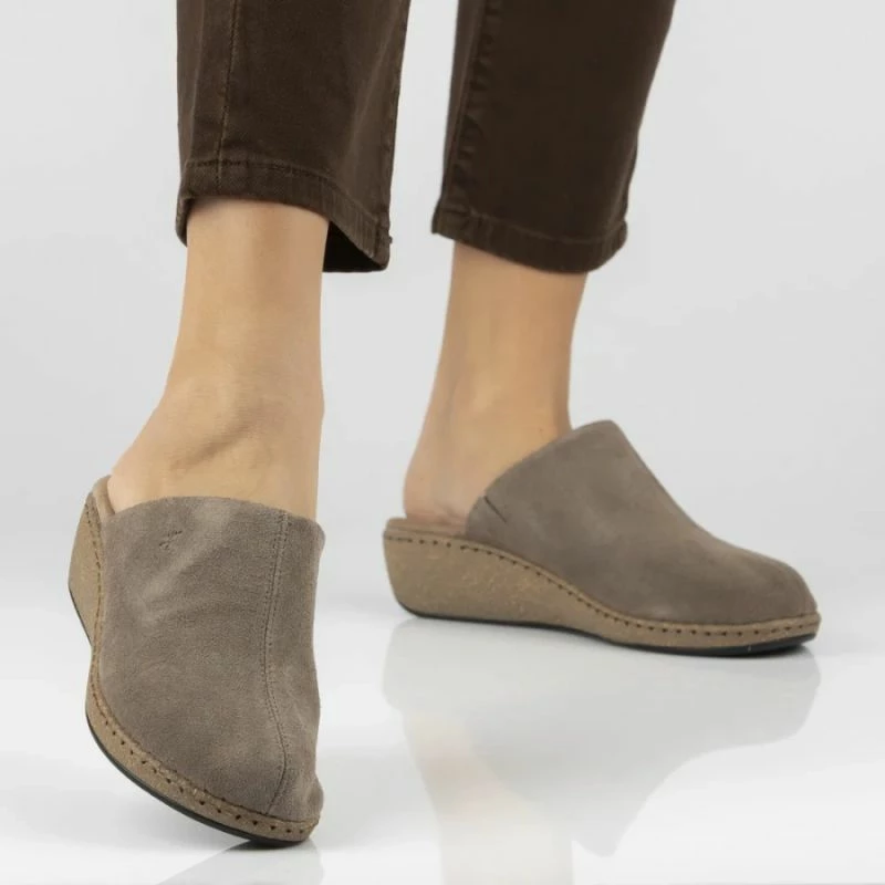 Sandale me platformë Filippo DK7567, lëkurë, taupe