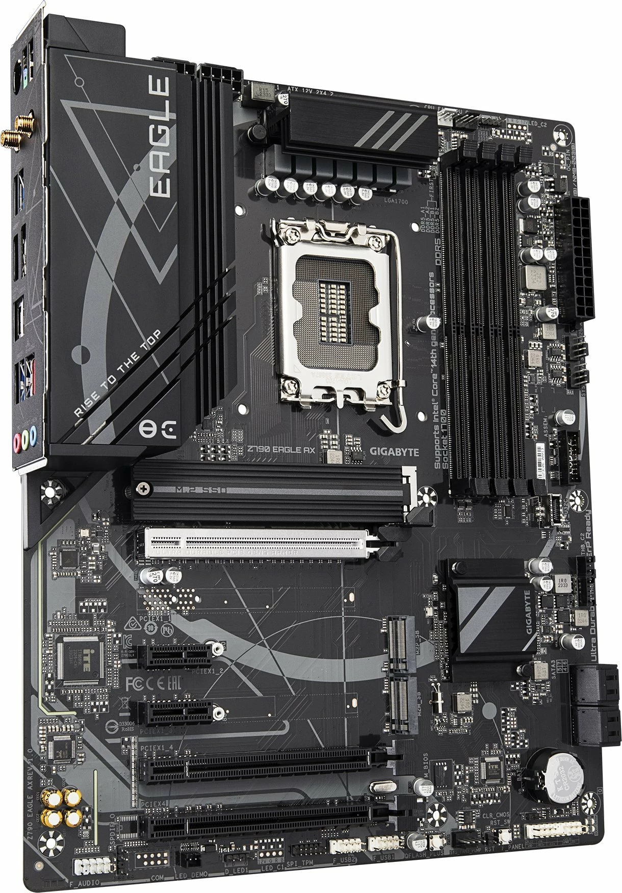 Pllakë amë Gigabyte Z790 EAGLE AX, ATX, DDR5 (4 slote), SATA 3 x4, Wi‑Fi 6E, Bluetooth, e zezë
