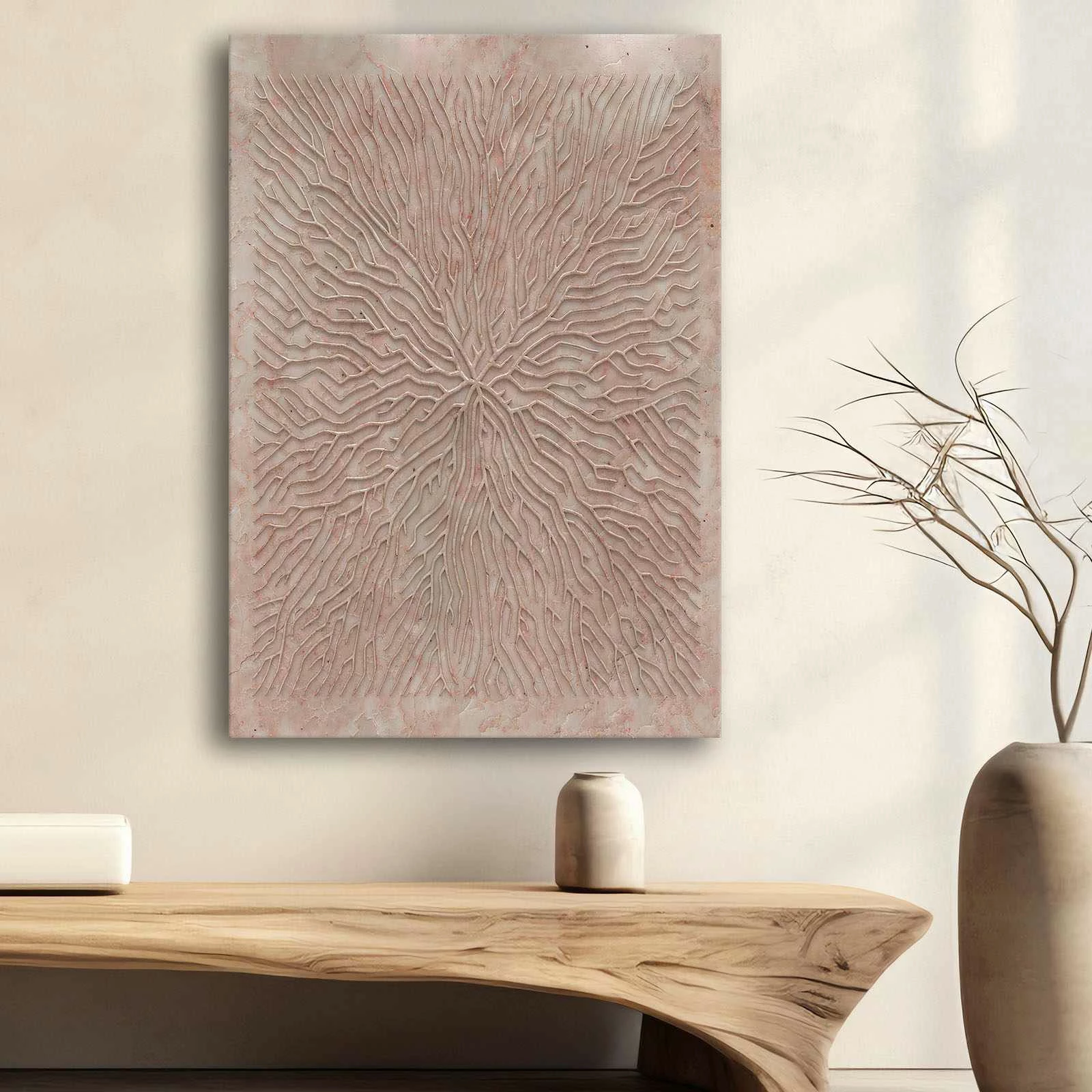 Pikturë dekorative në kanavacë, shumëngjyrëshe, Wallity, 70x100cm, Wabisabi-010