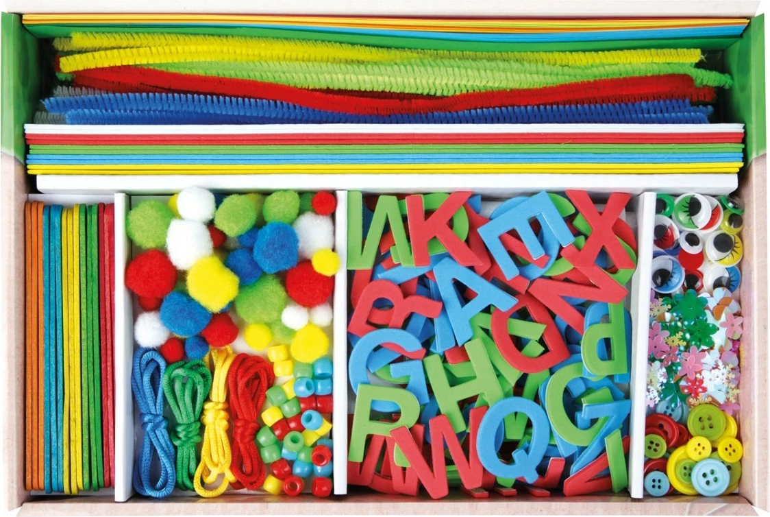 Set kreativ Lena Handmade 400 pjesë, Multikolor