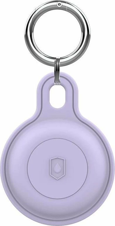Varëse çelësash mbrojtëse për AirTag Mobile Origin AirTag Outdoor KeyChain, silikon 360° i papërshkueshëm nga uji/pluhuri, vjollcë