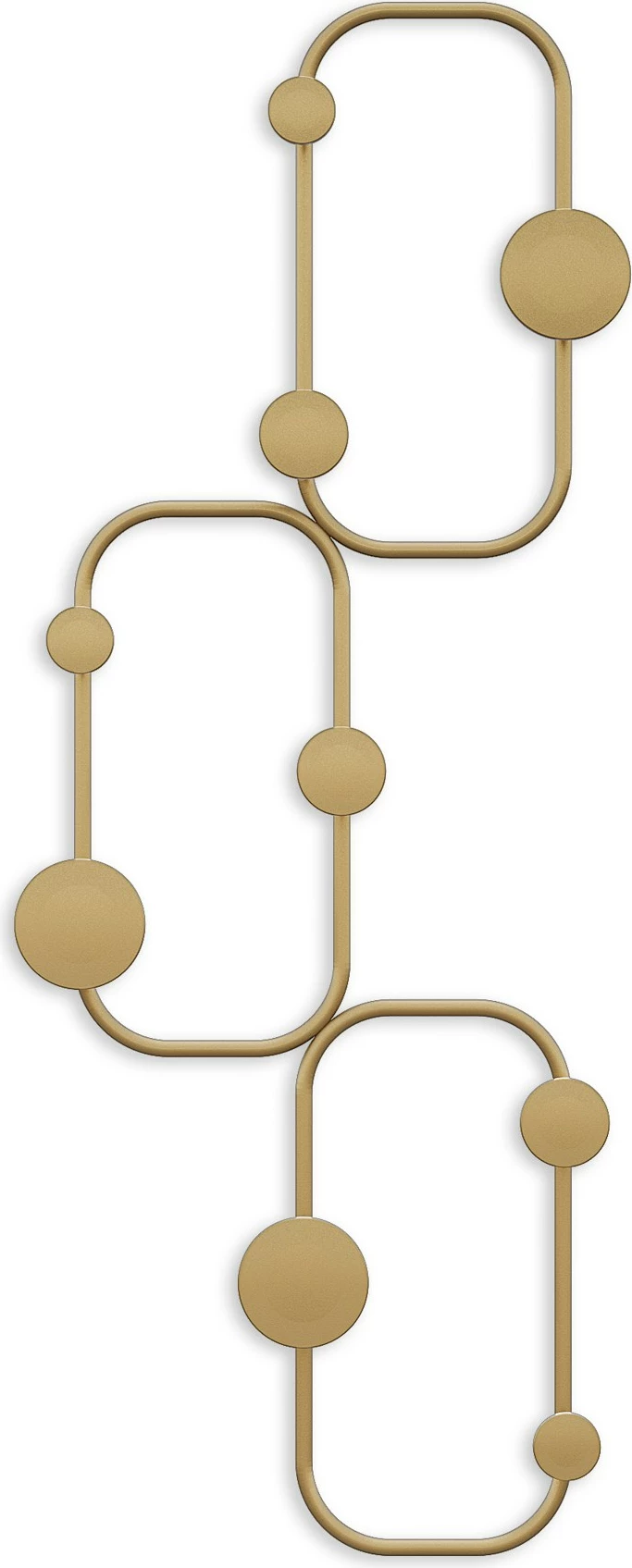 Varëse muri metalike Wallity, Lizard-A, ngjyrë ari