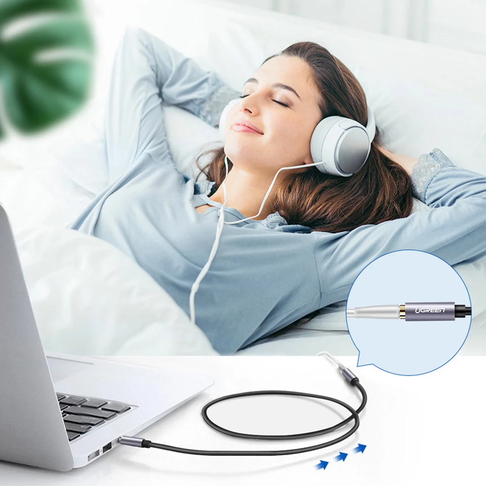Kabllo audio zgjatuese Ugreen AV118, mini jack 3.5mm, 1m, Blu