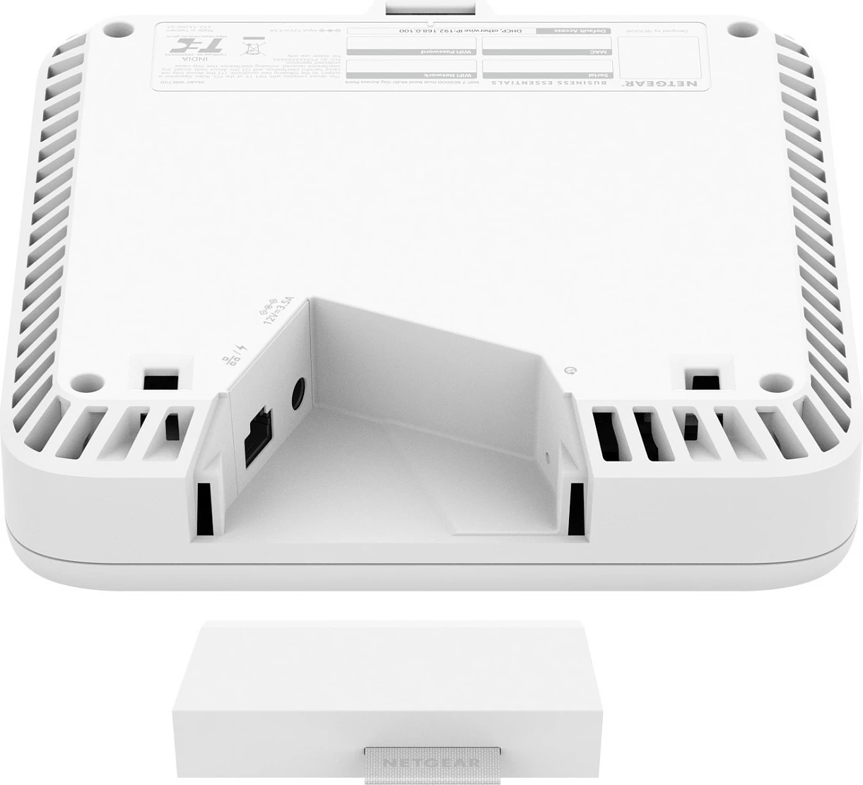 Access point NETGEAR WBE758, Wi‑Fi tri-band 2.4/5/6 GHz, 10GbE, PoE, i bardhë