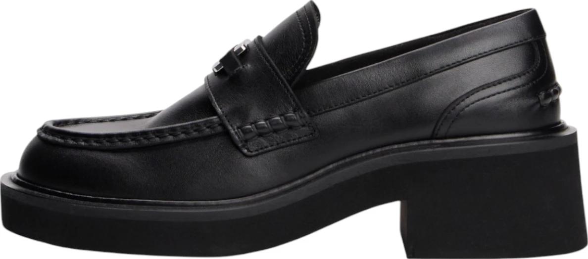 Këpucë loafers me take për femra Tommy Hilfiger Jeans TJW Chunky Heel Loaf EN0EN02789, të zeza [Madhësia: 39]