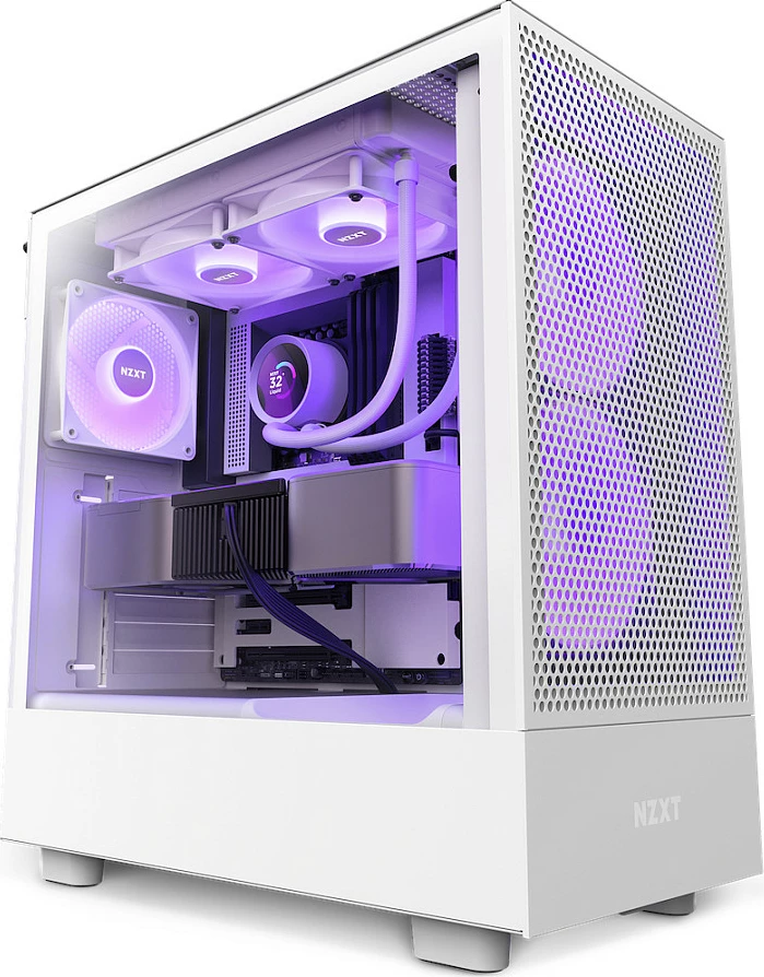 Ftohës i lëngshëm AIO NZXT Kraken 240 RGB RL-KR240-W1, 240mm, me ekran, i bardhë