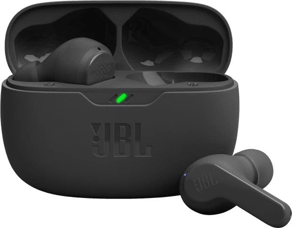 Kufje JBL Wave Beam, Bluetooth 5.2, 32h bateri, IP54/IPX2, të zeza, set me kasë karikimi
