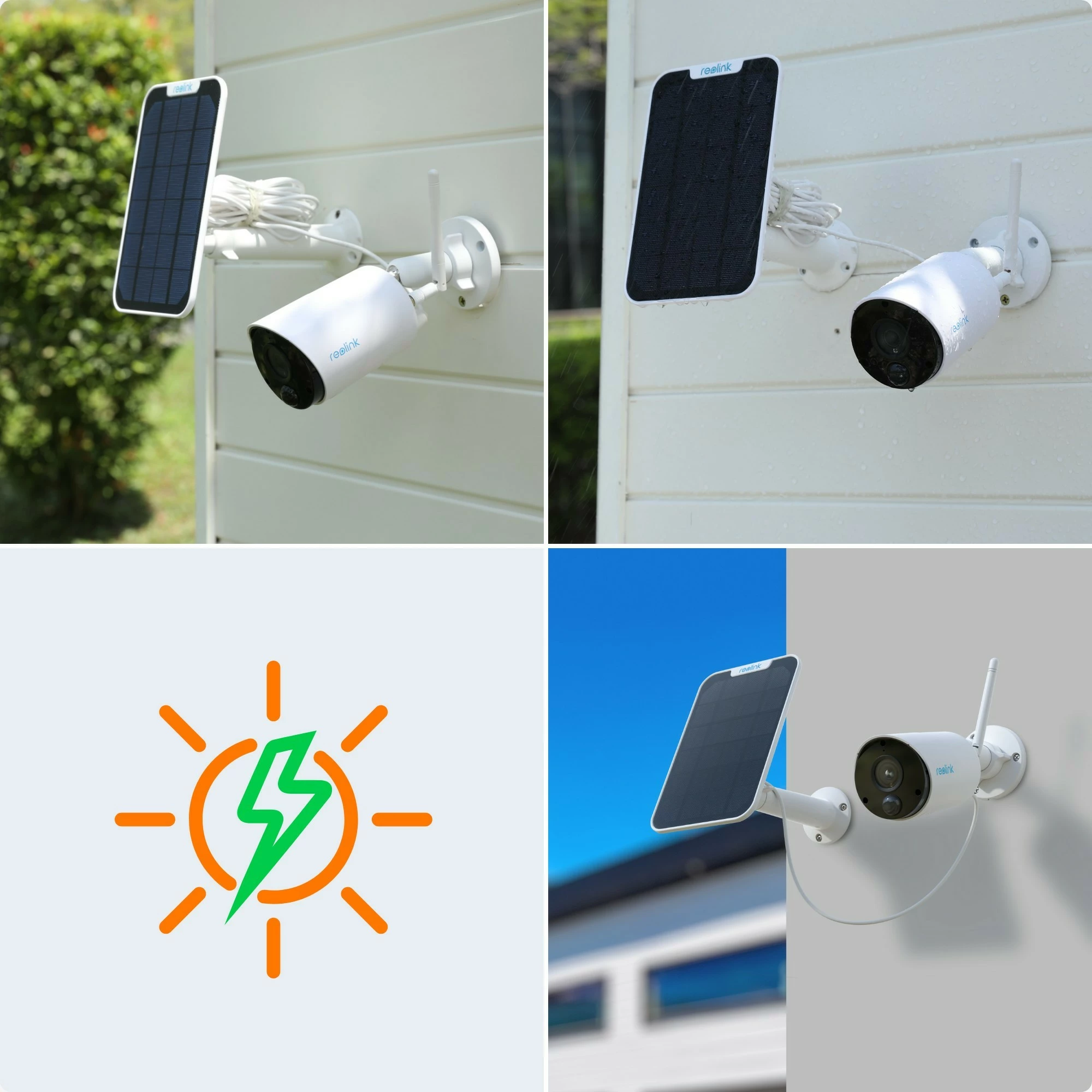 Kamerë sigurie Reolink Argus Series B320, 3MP, pa kabllo, IP65, bardhë