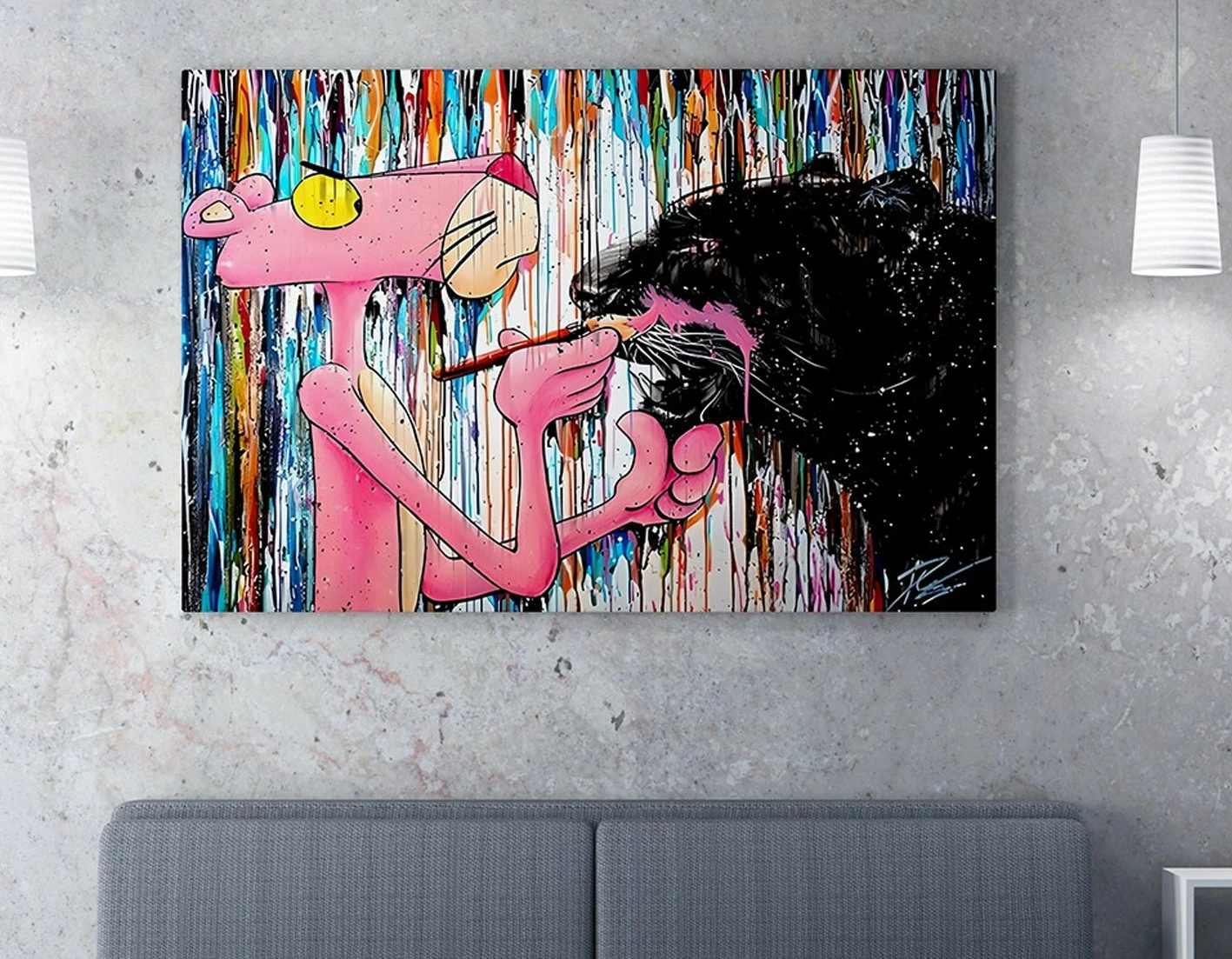 Pikturë dekorative në kanavacë, Wallity WY340, shumëngjyrëshe, 50x70cm