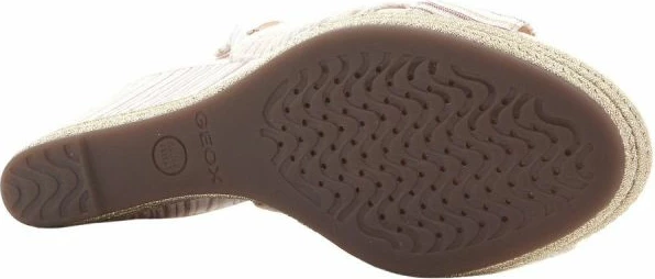 Këpucë me takë Geox femra, bezhë/ari