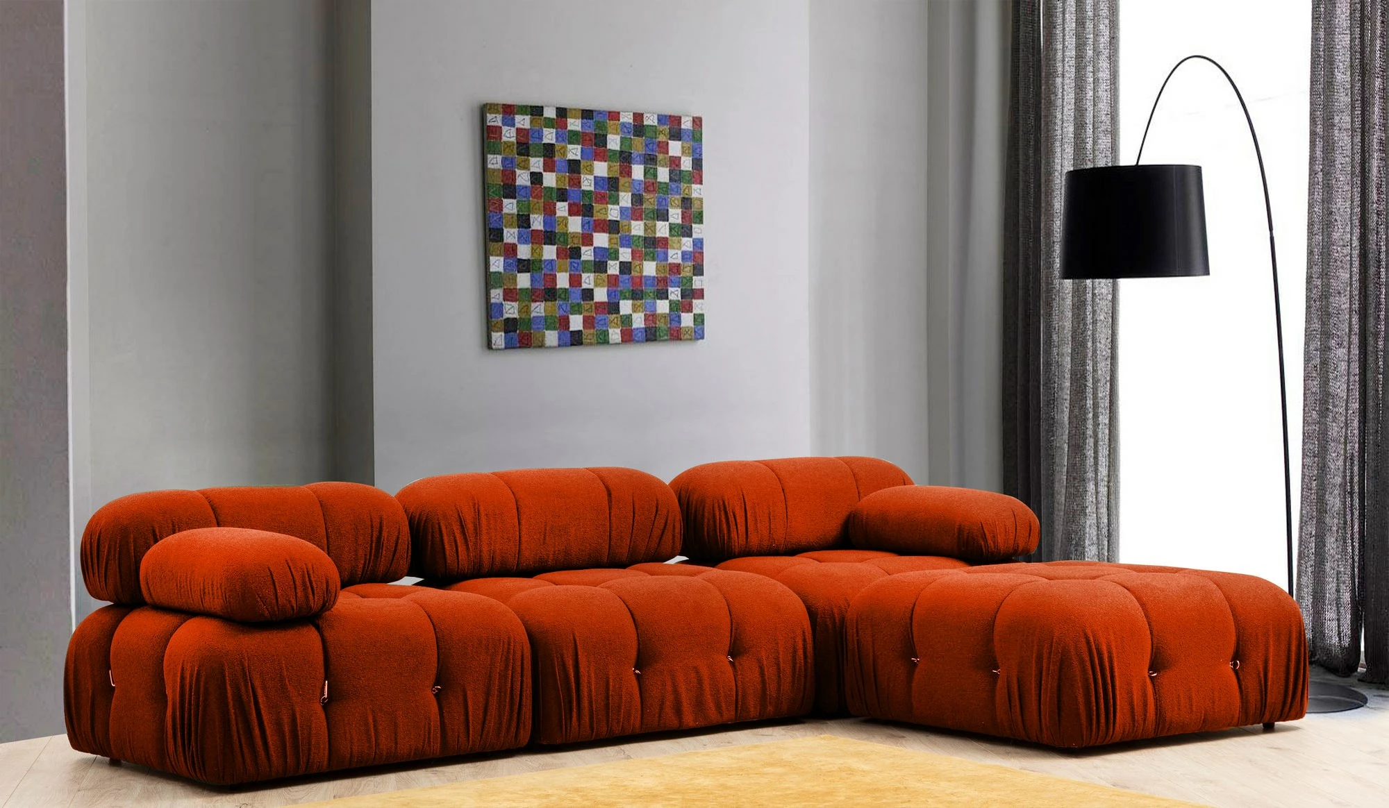 Këndare Bubble Corner, ngjyrë e kuqe tjegulle (L1-O1-1R-Puf)