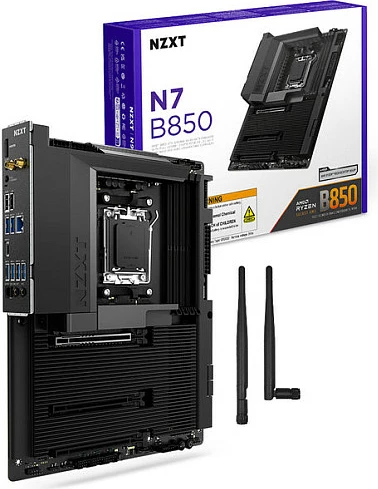 Pllakë amë NZXT N7 B850 WiFi, AM5, DDR5, ATX, e zezë